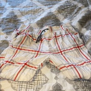 Striped pajama pants